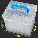 80-Slot Plastic Portable Marker Box Holder for Drawing Sketch Marker Storag