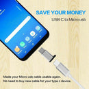 USB Type C Adapter, USB-C Male To Micro-USB Female Converter Cable Connecto E2L2