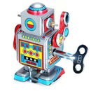 Wind UP Walking Robot Classic Clockwork Mechanical Collectible w/ Key Gift