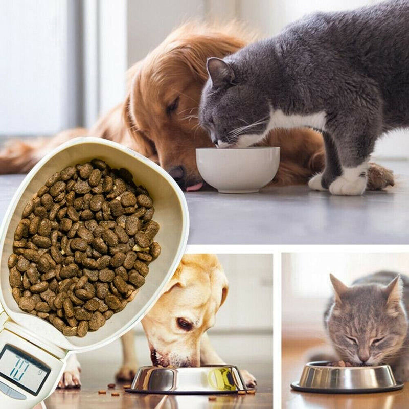 Dog Cat Feeding Scoop Digital Display Pet Food Electronic Scale Measuring Spoon