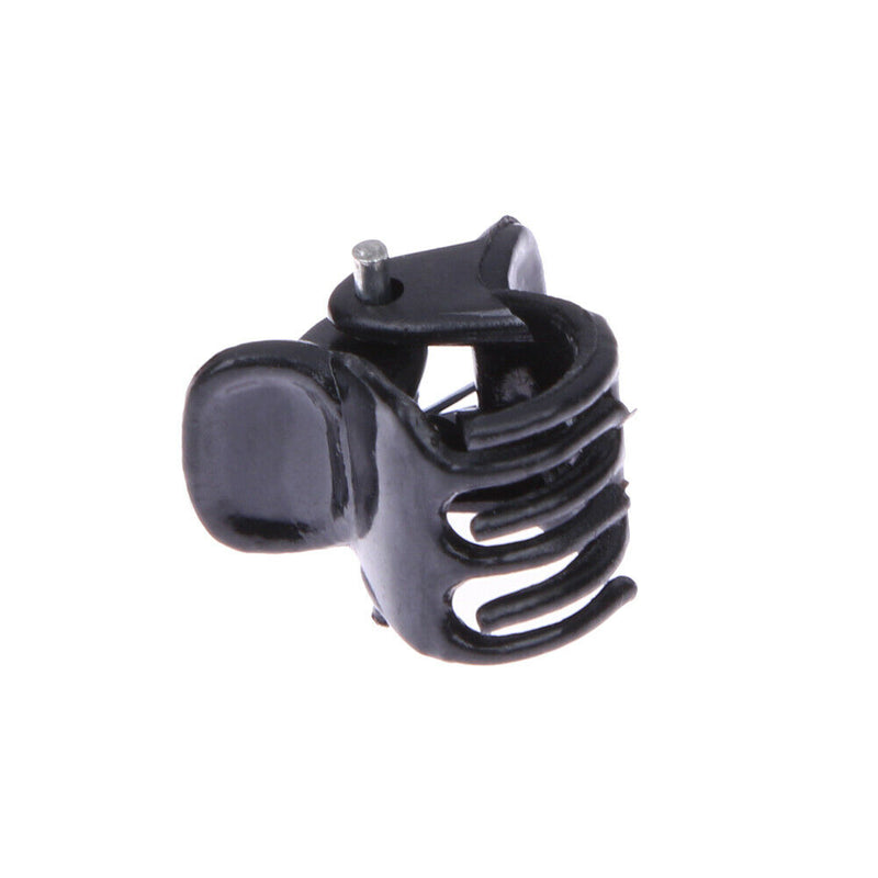 100pcs/Bag Black Hair Clips Clipper Clamp For Women Ladies Plastic 6 Claws