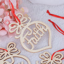 6pcs Wooden Ornament Hollow Letter Tree Hanging Christmas Pendant Decorati-3C