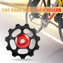 Bicycle Rear Derailleur Wheel Ceramic CNC Road Bike Guide Roller (Black)