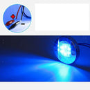 Boat LED Rail Light E011053-  Blue Pin 12V Brushed Nickle Bezel