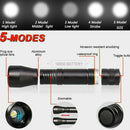 6000Lm LED ZV Flashlight ZV Light Torch 5Mode Zoomable 395nm Blacklight 18650 OZ