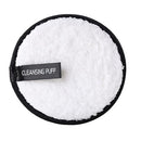 Soft Makeup Remover Puff Sponge Face Cleansing Powder Puff Pads (White) A