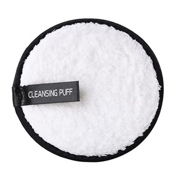 Soft Makeup Remover Puff Sponge Face Cleansing Powder Puff Pads (White) A#S