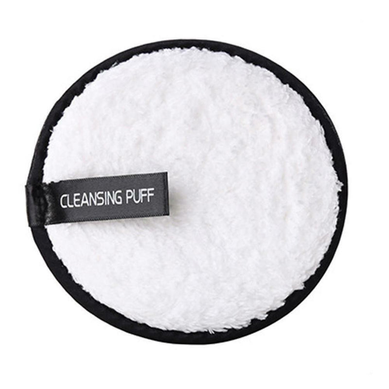 Soft Makeup Remover Puff Sponge Face Cleansing Powder Puff Pads (White) A