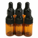 10pcs 3ml Empty brown Glass Dropper Bottles with Pipette for Essential Oil I3K4