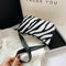 Women Plush Shoulder Underarm Bag Zebra Printed Fashion Winter Handbag (3)