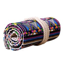 Canvas Wrap Roll Up Pencil Bag Pen Case Holder Storage Pouchï¼ˆ48 Holesï¼‰