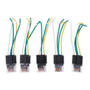 5x 60A LED Relay 24V 4Pin Socket w Wire Normal Open Waterproof Car Truck Van