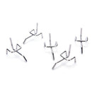 10pc Metal Peg Board Pegboard Hooks Garage Work Shop Storage Display Steel LJAU
