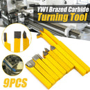 9pcs 8mm YW1 Alloy Carbide Brazed Tipped Lathe Tools Turning Milling Weldi PCY