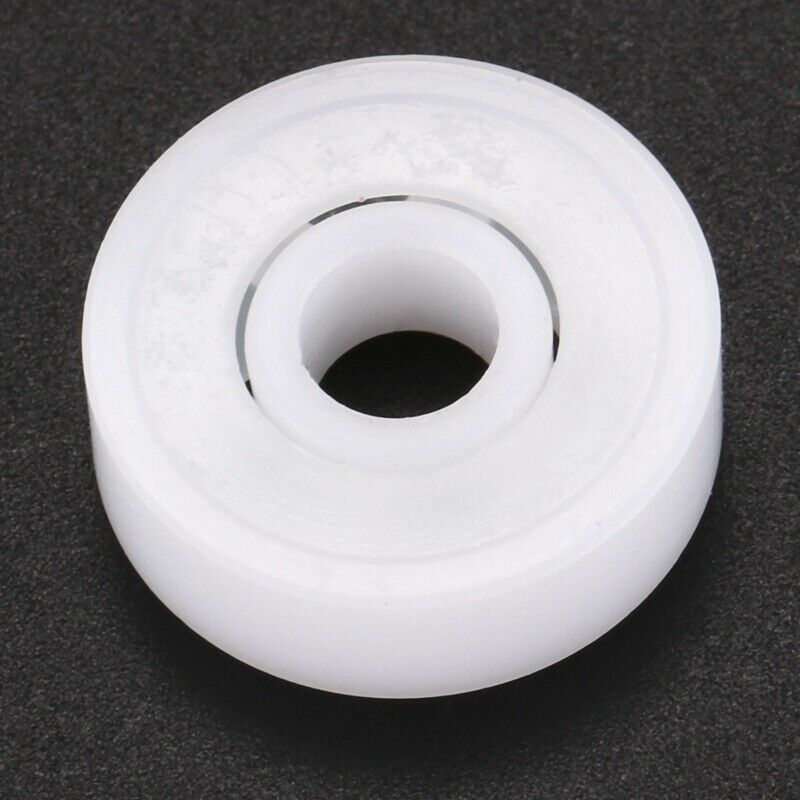 1 x 626 deep groove ball bearing plastic glass 6 * 19 * 6mm, white