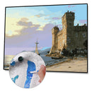 Painting By Numbers Kit DIY Boat Lighthouse Canvas Oil Art Picture Craft