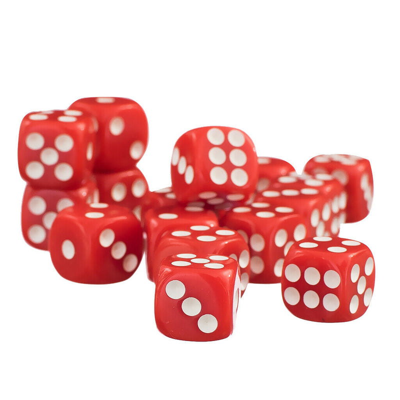 Pack of 100 D6 Six Sided Dice For Dungeons and Dragons Games 2 Colors