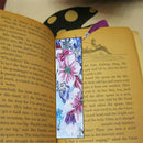 1Set 5D Diamond Painting Leather Pansy Bookmark Book Marks For DIY Craft Gift