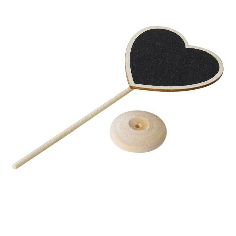 1 piece Wood Heart-shaped Small blackboard H1O6