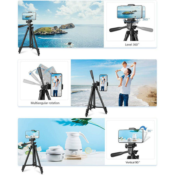 Phone Stand Holder with Bluetooth Remote Shutter Handbag for DSLR Camera Gopro