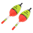 2pcs Luminous Fishing Float Vertical Rock Fishing Buoy Plastic Bobber 15g
