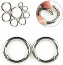 Zinc Alloy Plated Round Spring O-Ring Snap Buckles Clips For Carabiner Handbag