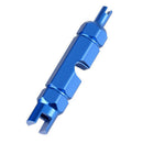 Bicycle Tire Air Nozzle Wrench Valve Core Disassembly Tube Tools (Blue)