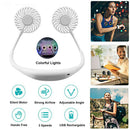 Innovative USB Neckband Dual Cooling Fan Low Noise Outdoor Sports Mini Fan