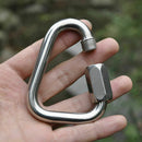 Triangle Mountain Rock Climbing Stainless Steel Screw OutdoorKitP Lock G0P8