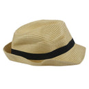 Unisex Fashion Summer Beach Panama Sun Hat Cuban Style Cap Beige