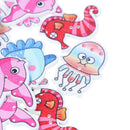 50PCs Wooden Buttons Colorful Mixed Fish Scrapbook Sewing Accessories DIY Cra3C