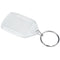 50x Clear Acrylic Plastic Blank Keyrings Insert Passport Photo Keychain Key K8N1