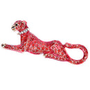 Fashion Crystal Red Leopard Brooch Pin Collar Badge Corsage Jewelry FT