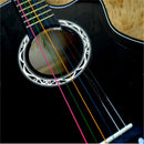 6PCS Stylish Lots Steel Rainbow Colorful Color Strings for Acoustic Guitar Gift