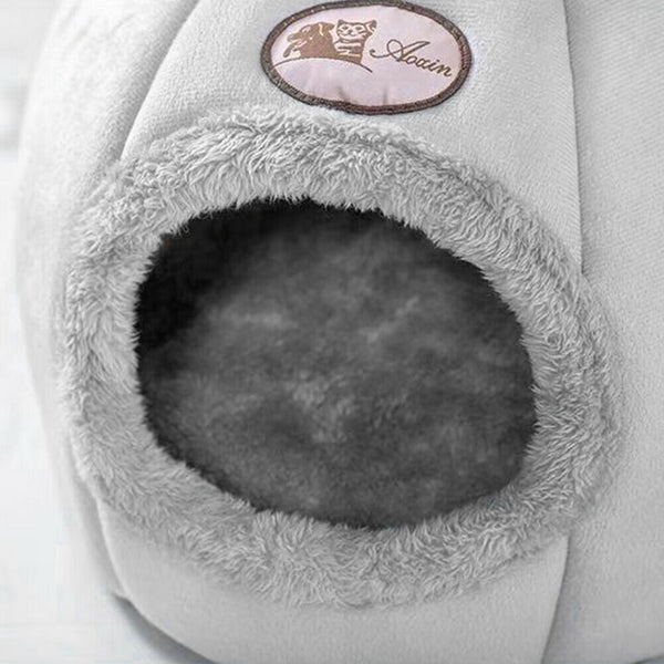 Winter Warm Sleeping Cats Nest Cute Cartoon Pets House Washable Kennel (L) A#S