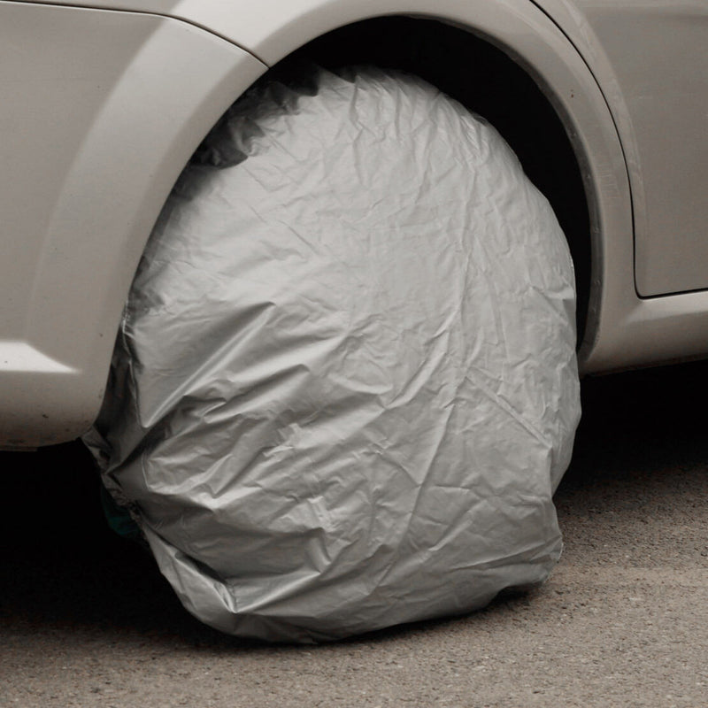4PC Wheel Tire Tyre Waterproof Dust Proof Protector Cover fit for Auto Outdoor M