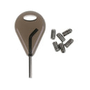 Universal Surfboard Fin Key with 6Pcs Grub Screws Replacement Accessories
