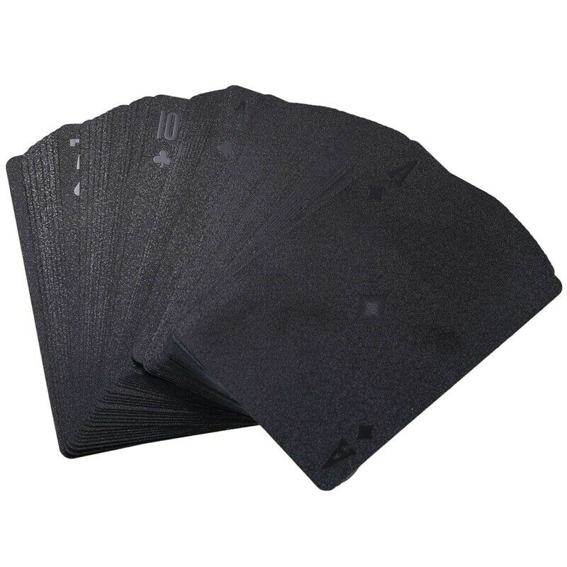 Poker Embossed Game Collection Playing Cards Set Plastic Durable Waterproof A1P7