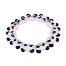 10X Black White Panda Cabochon Flatback Horse Hair Bow Center Craft Emb 3C