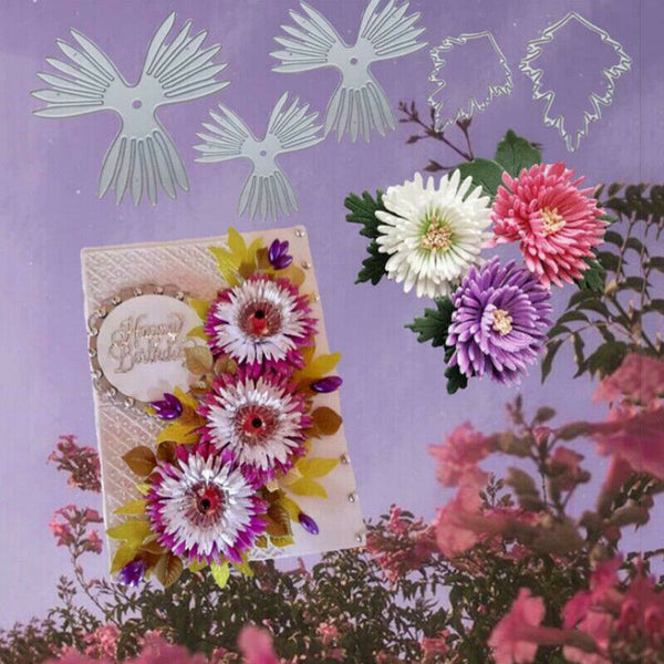 1 set Flower Leaves Metal Cutting Dies Stencil DIY Scrapbooking Paper Card Craft