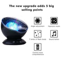 Starry Sky Remote Control Ocean Wave Projector Built-in Mini Music Player N