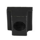 1/2-inch Steel T-Slot Nut Black Oxide Plated Grade 8.8 Tapped Through 5pcs