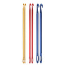 6Pcs 2.75/4/6mm Crochet Hook Aluminum Tunisian/Afghan Knitting Needles DIY