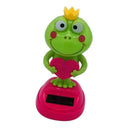 Table Car Solar Power Dancing Green Frog Swinging