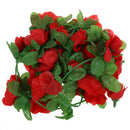 Artificial Rose Garland Silk Flower Vine for Home Wedding Garden Decoration