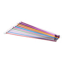 11X 10.6" multicolour Aluminum TUNISIAN / AFGHAN Crochet Hooks Needles 2- 8mm OZ