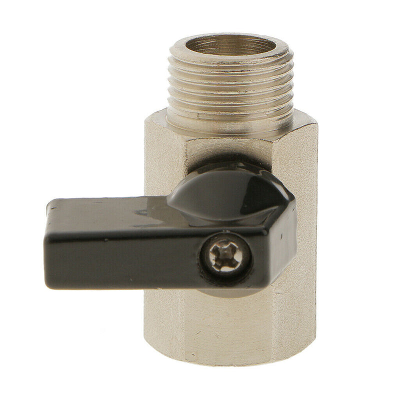 Female x Male-3/8 NPT Full Port Brass Ball Valve Shut Off Switch Sand Blast