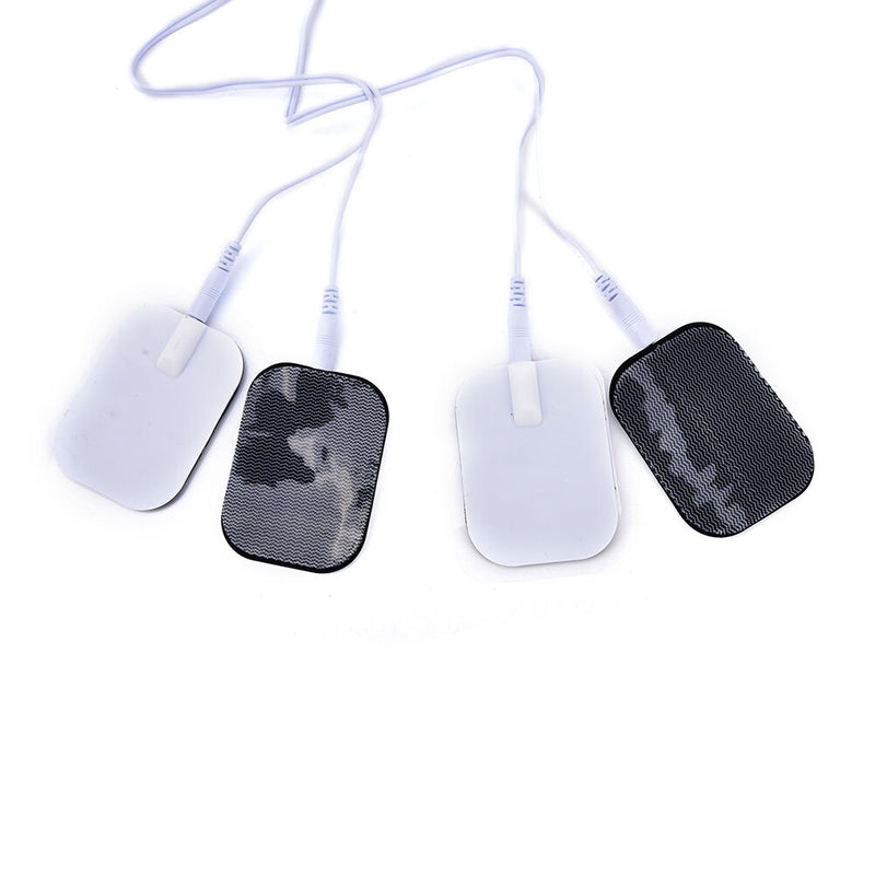 Electrode Lead Wires Cable for Tens Massager 2.5mm Connection with 4 Patches  TE