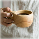 Wooden Cup Primitive Handmade Natural Wood Coffee Tea Beer Juice Milk Mu XXQ