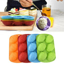 6 Cavity Easter Egg Shaped Bakeware Mold Dessert Silicone Cake Baking ToolsFD
